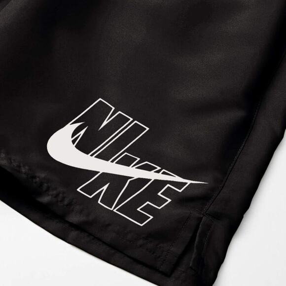 Nike Men's Standard Logo Solid Lap 9" Volley Short Swim Trunk Size M - Picture 3 of 4